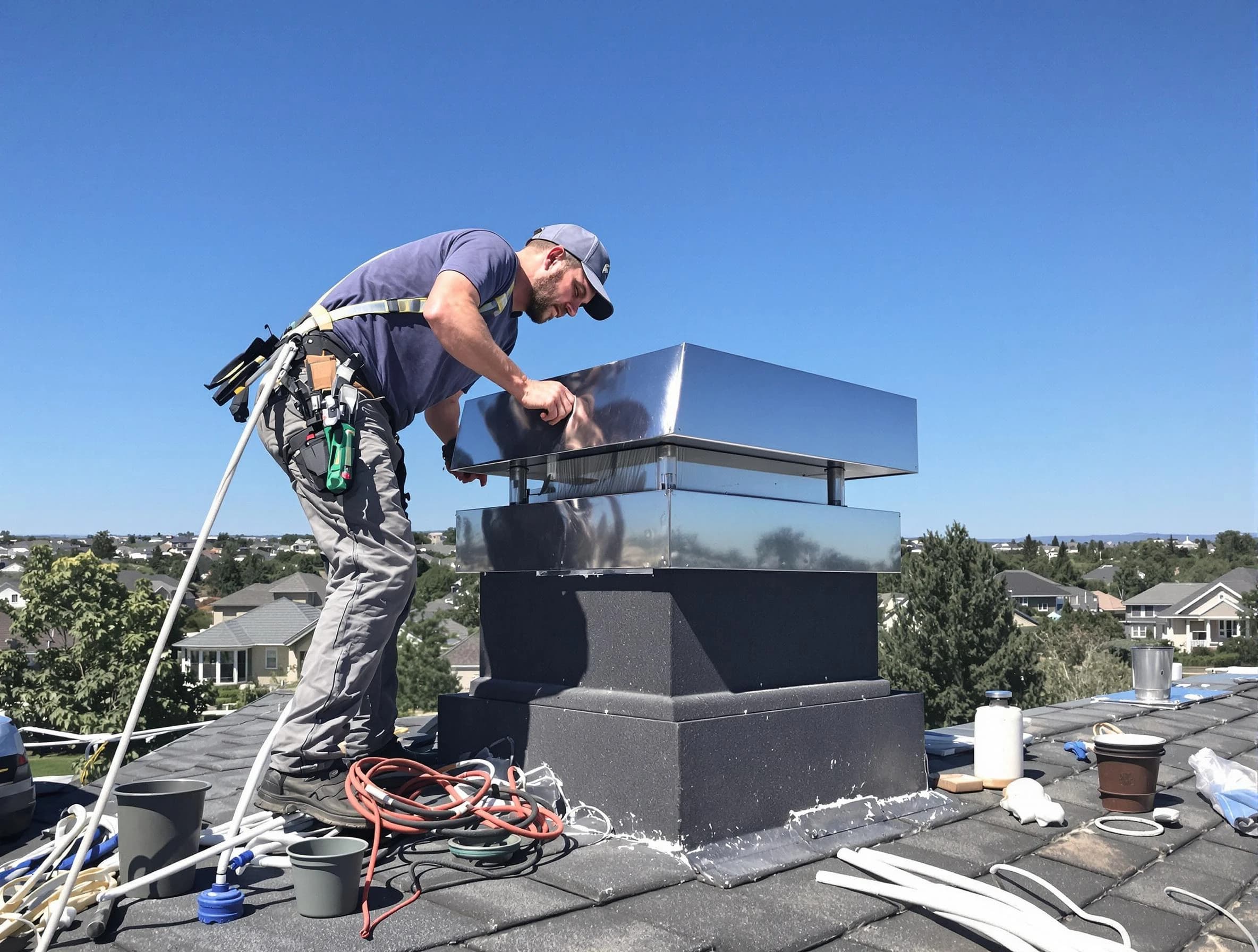 Chimney Cap Services service in Randolph, MA